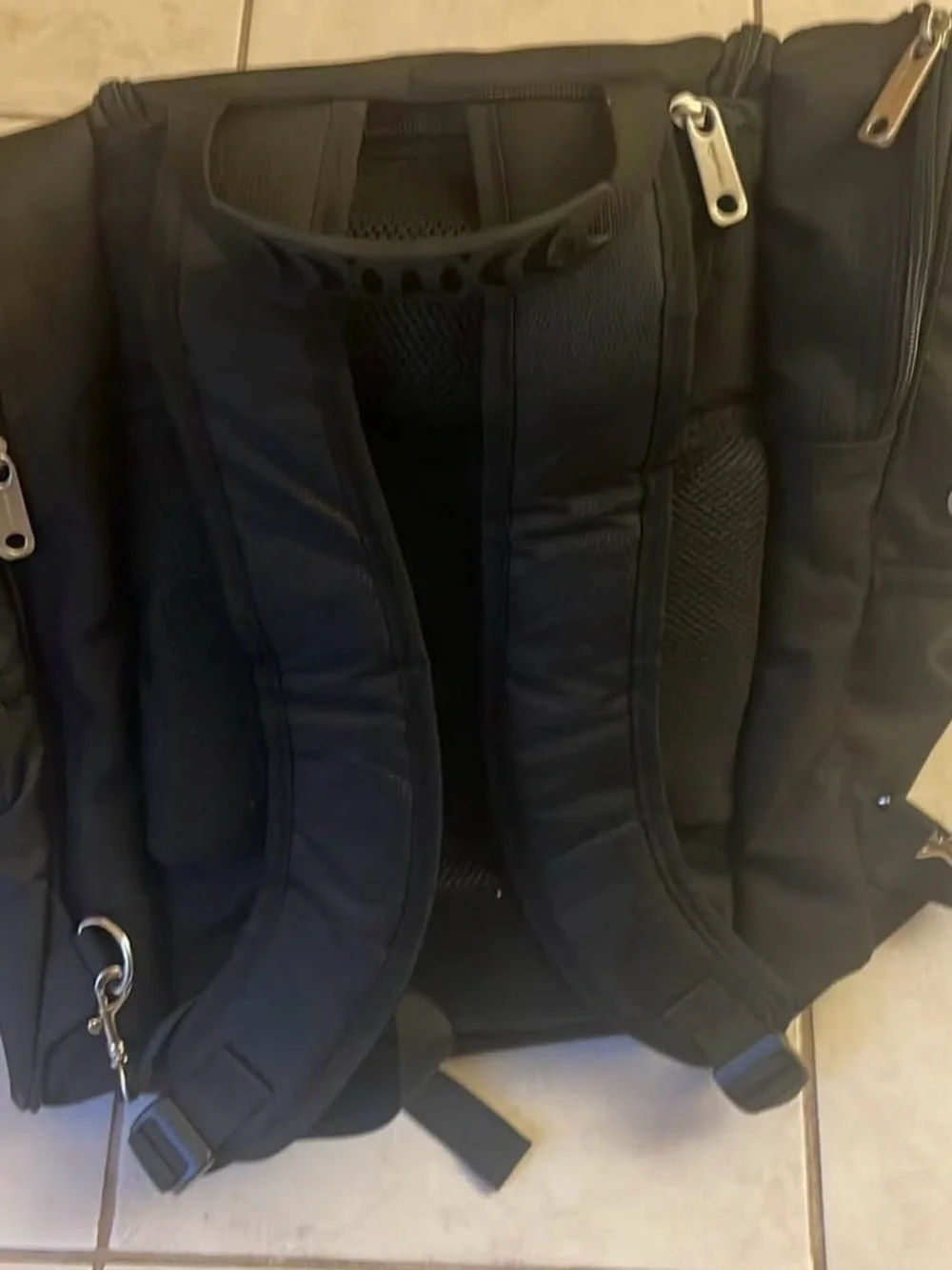 Black Amazon Ski Boot Travel Backpack